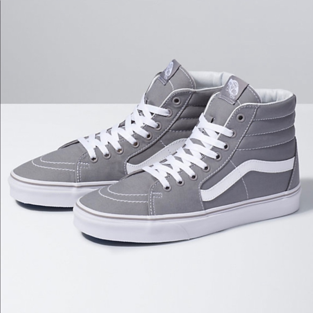 Light Grey High Top Vans